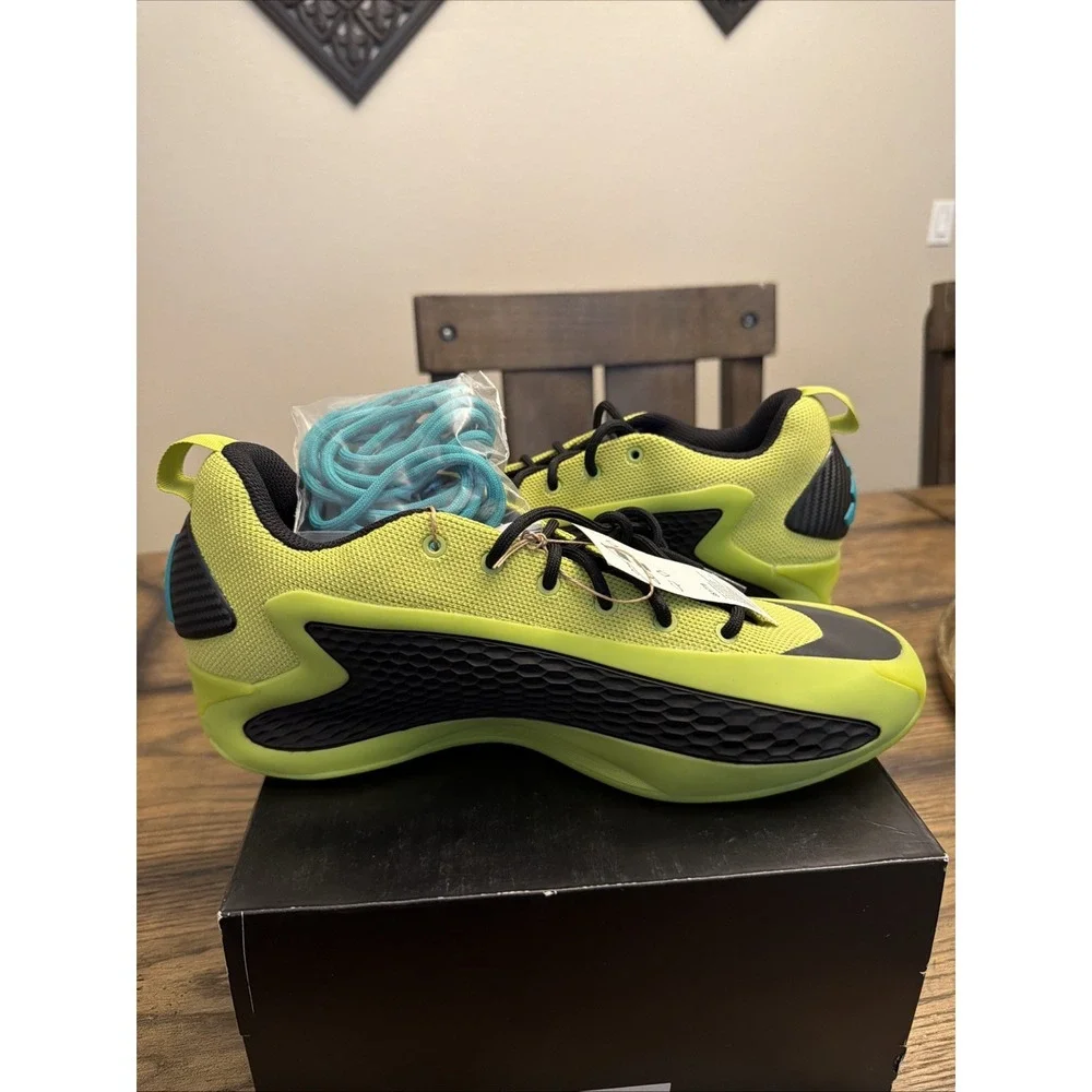 Sz 10.5 Adidas AE1 Low Preloved Lime Men's Basketball Shoes JS1778 …X2